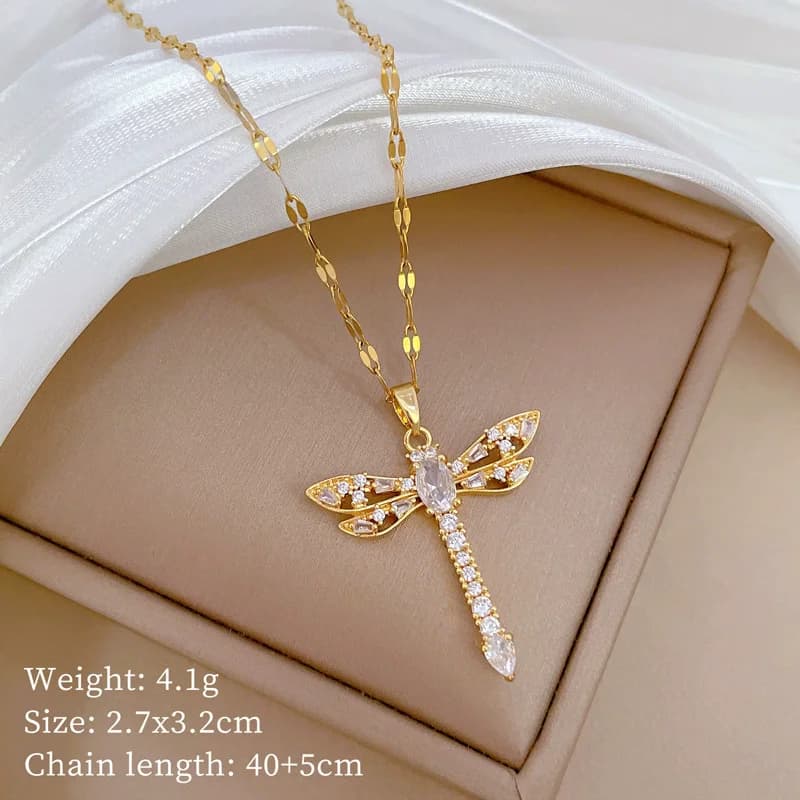Owl（フクロウ）スパークリング ジルコニア ペンダントネックレス