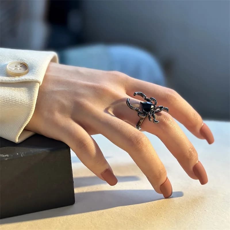 スパイダージルコニア調整可能オープンリング